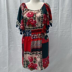 Anthropologie Floral Patchwork Dress by Vanessa Virginia